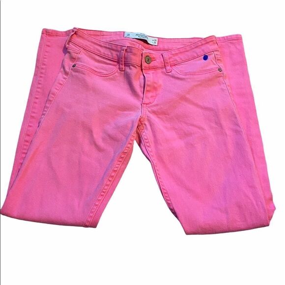 Abercrombie & Fitch Denim Pink Jeans Size 2 - Picture 1 of 5
